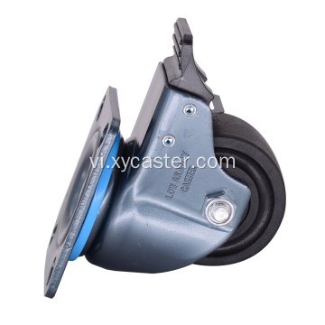 3 inch Caster nylon trọng lực thấp với phanh